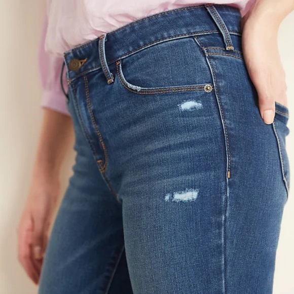 Mid-Rise Distressed Pop Icon Skinny Jeans Size 10 - Picture 4 of 4